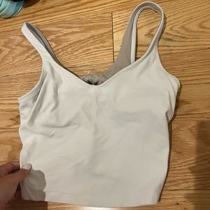 Lululemon align white tank size 4 in perfect condition